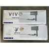 Image 1 : 2 VIVO SIT TO STAND SINGLE MONITOR WALL MOUNT WORKSTATIONS