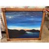 Image 1 : SIGNED PAINTING ON CANVAS NIGHT HORIZON