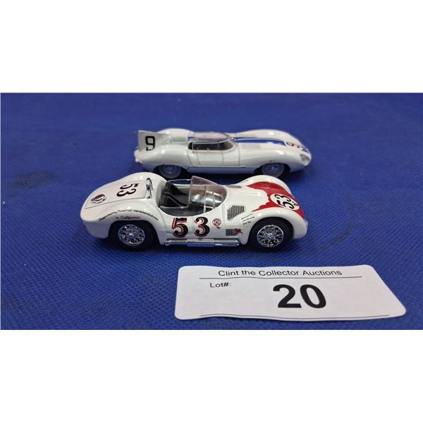 Pair of high quality 1:43 scale replica race cars