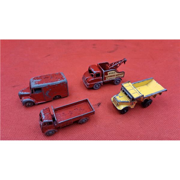 4 Made in England Matchbox trucks