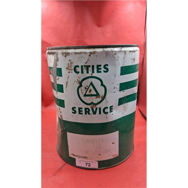 Vintage Cities Service lubricant pail 5 gallon