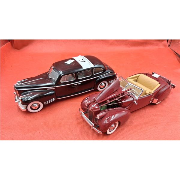 2 Franklin Mint die cast cars 1:24 scale