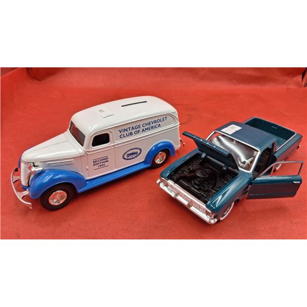 2 Vintage ERTL die cast vehicles 7" & 8"