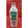 Image 1 : Vintage "Over The Moon" quart glass milk bottle
