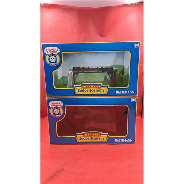 2 NIB Thomas & Friends deluxe Sodor Scenery