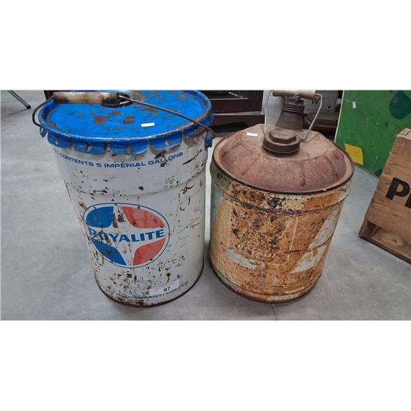 2 Vintage Royalite pails