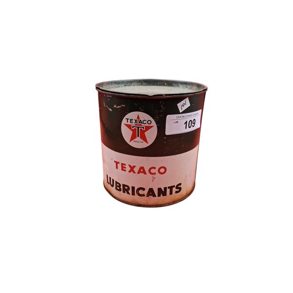 Vintage Texaco Lubricant 5 lb grease tin