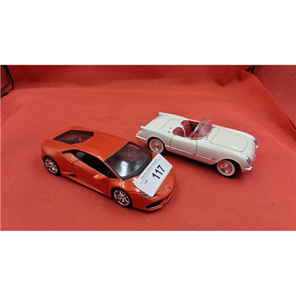 2 1:24 scale die cast cars
