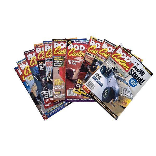 Lot of 10 Hotrod magazines
