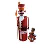 Image 1 : Large metal nutcracker bottle and small figure