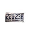 Image 1 : Vintage 1957 BC license plate