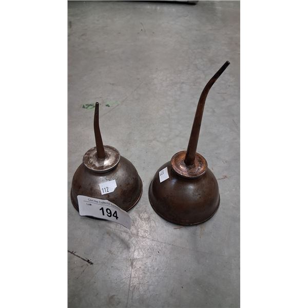 2 1920s "Thumb" oilers 5" & 6.5"