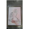 Image 1 : New framed canvas nude lady print