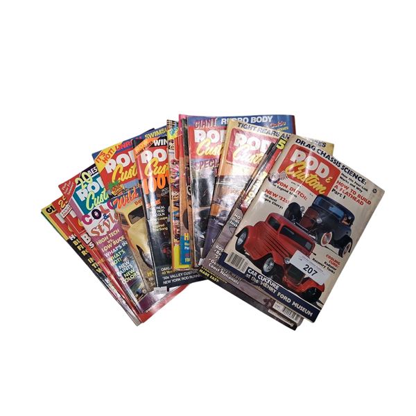 15 Hotrod magazines