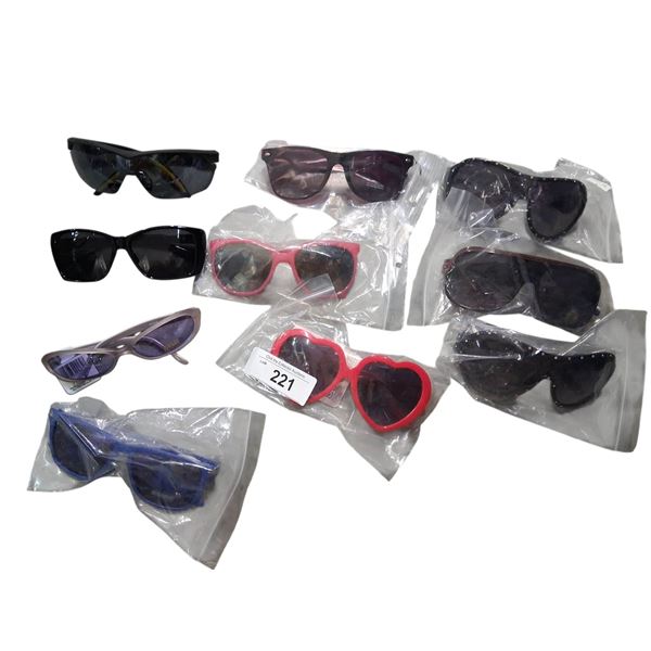 10 pairs of nice condition sun glasses
