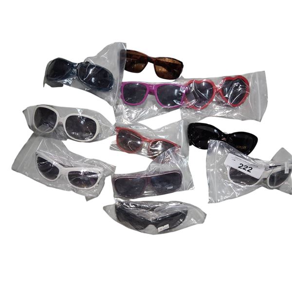 10 pairs of nice condition sun glasses