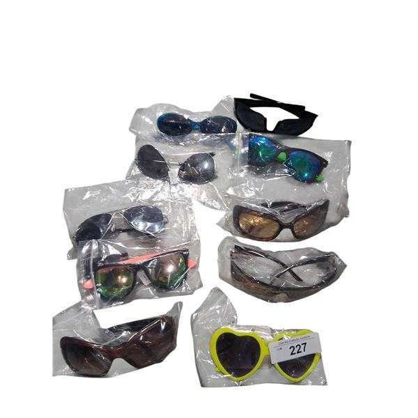 10 pairs of nice condition sun glasses