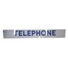 Image 1 : Vintage glass Telephone sign 36"x5"