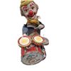Image 2 : Vintage wind up clown drummer 9"