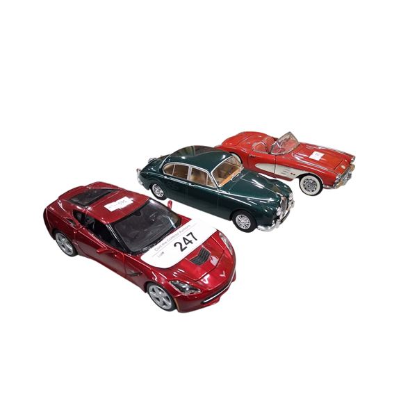 3 1:24 scale die cast cars