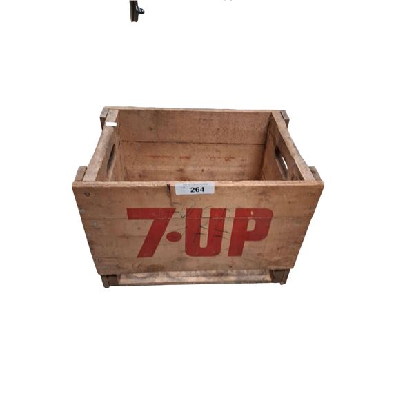Vintage wooden 7up crate