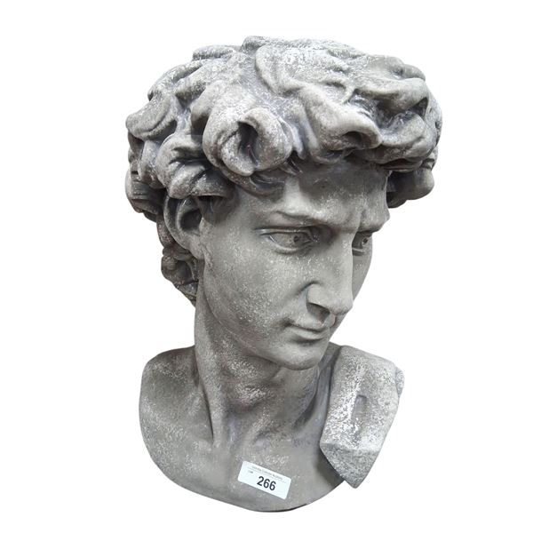 Giant statue head made from resin 22" tall