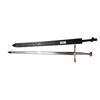 Image 1 : Vintage sword with leather sheath 36"