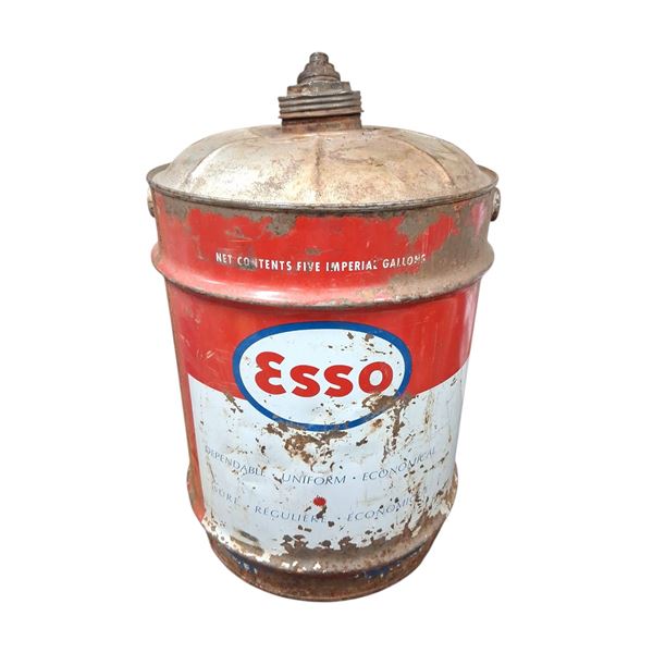 Vintage Esso 5 gallon pail