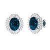 Gold Natural London Topaz Diamonds 5.50 Cts EarStuds