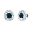 Gold Natural  London Topaz Diamonds EarStuds