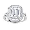 Image 1 : Gold & Lab Octagon Diamond 5.50 Cts Ring - E/VVS