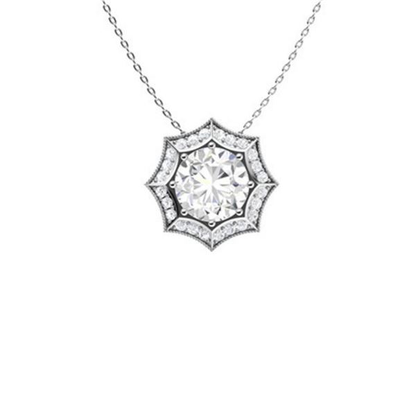 Gold & White Diamonds 2.50Cts Necklace - E/VVS