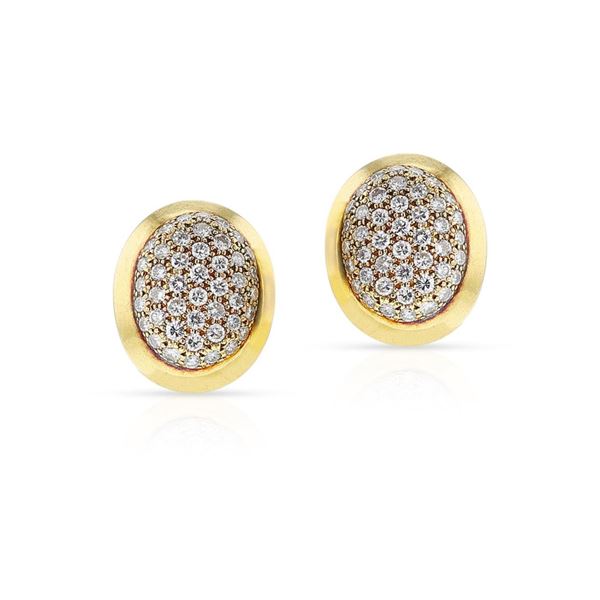 18k Gold & White Diamonds EarRings