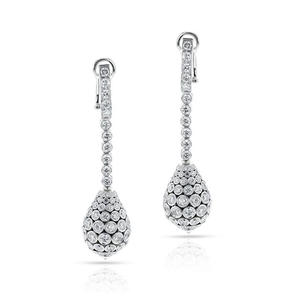 18k Gold & Diamonds Drop Earrings