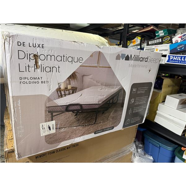 Double diplomat folding  Bed
