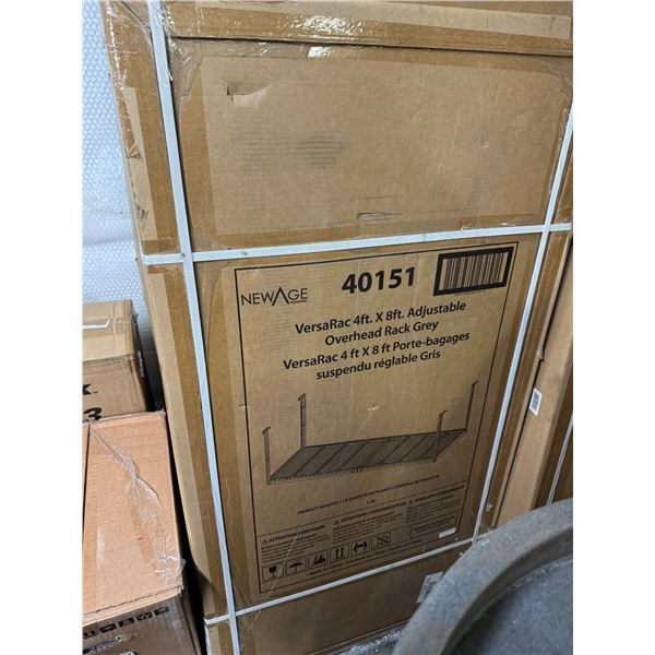 BRSARAC 4' x 8' adjustable overhead rack gray