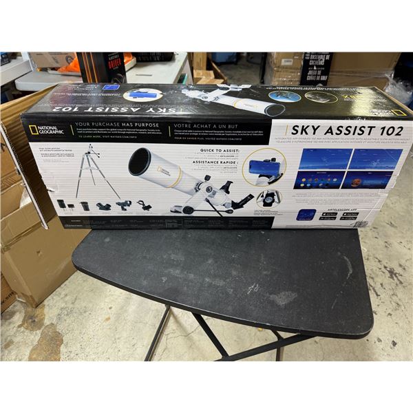 National Geographic sky assist 102 powerful magnification telescope