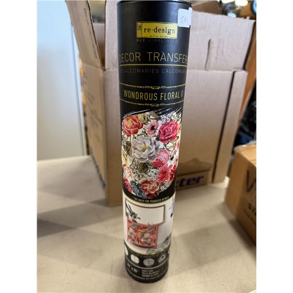 Redesign  transfer wondrous floral to