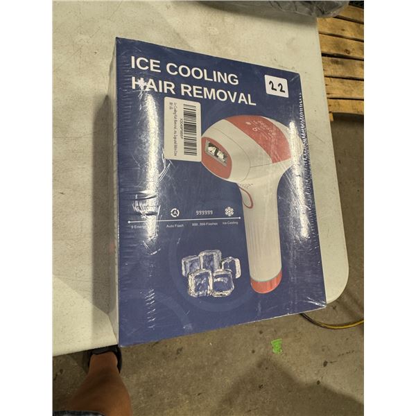 Ice cooling hair removal system