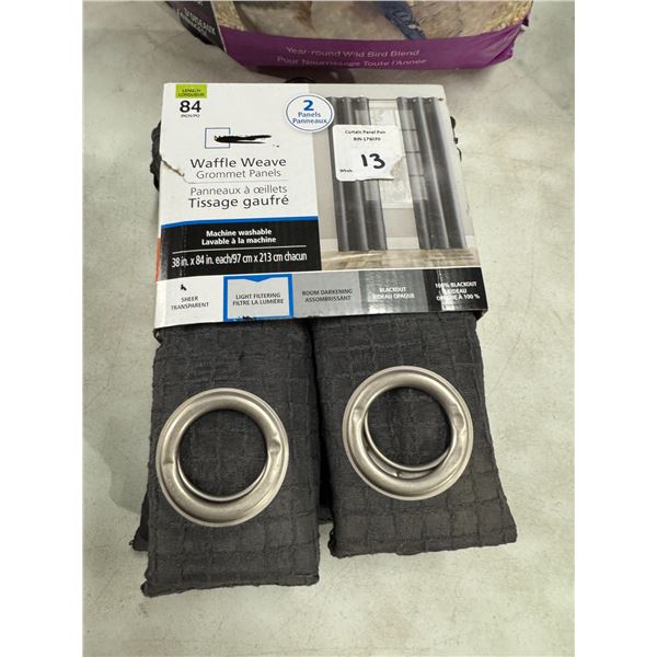 Waffle, weave grommet panels