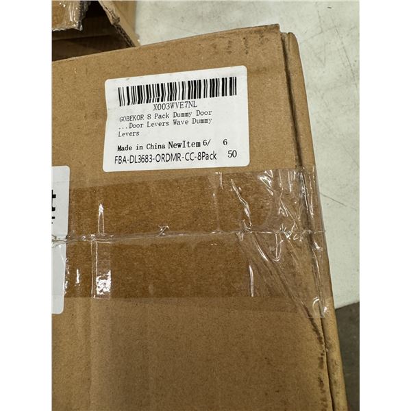 Eight pack dummy door, levers black