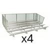 Image 1 : 4 Bleacher Sets (Each Set Has 5 Rows, Seats 80, 24 Ft. Long) - New! $42,000 Total Retail Cost