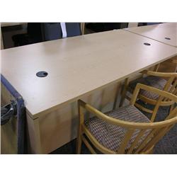 Maple  Double Pedestal Executive Desk