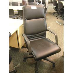 Black Leather Highback Executive Chair