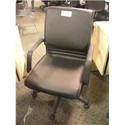 Black Mid Back Leather Executive Chair