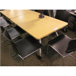 Herman Miller Maple Modular Boardroom Table
