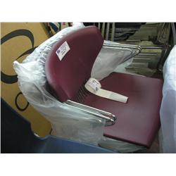 Burgundy Stacking Chair