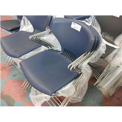 Blue Stacking Chair Style 1