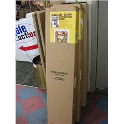 Mahogany 4' Wallmount Literature Rack