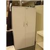 Image 1 : White 2 Door Storage Cabinet